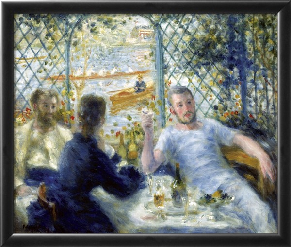 Lunch at the Restaurant Fournaise - Pierre-Auguste Renoir painting on canvas